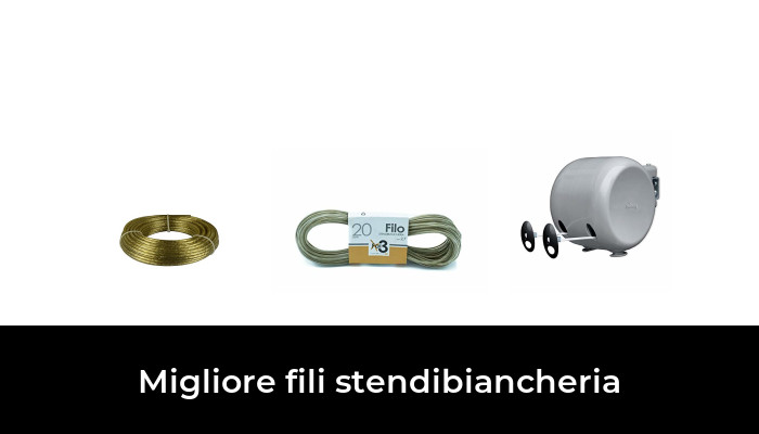 CAVO FILO STENDIBIANCHERIA IN PVC NYLON CAVETTO STENDIPANNI LUNGHEZZA 50 METRI