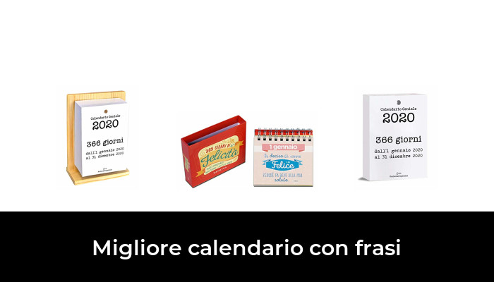 41 La Migliore Calendario Con Frasi In Secondo Gli Esperti