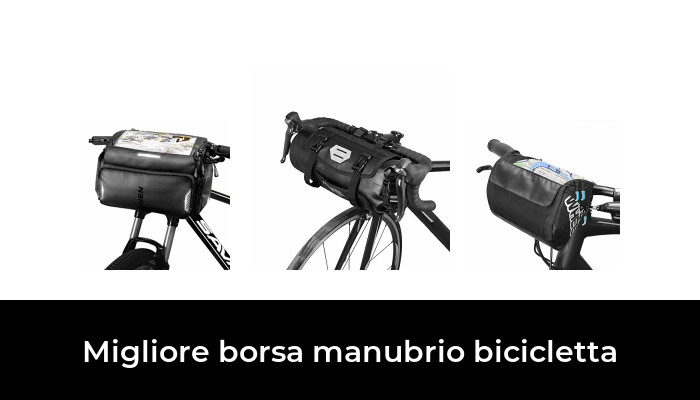 Borsa Da Manubrio Bici 5L, In Poliestere 600D, Con Tracolla, Tasche E Strisce Riflettenti, Per Mountain Bike E Bici Da Strada - 5