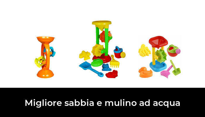 Mulino A Sabbia E Acqua Per Bambini – Giocattolo Sensoriale Da Esterno Con Doppia Ruota