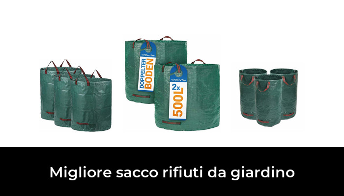 Verdi Verde Autoportanti relaxdays Sacchi per Foglie Pop Up Set da 2 120 l /∅: 44 cm per Fogliame e Rifiuti da Giardino