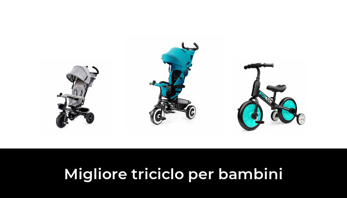OLYSPM 4 in 1 Triciclo Pieghevole per Bambini,Triciclo per Bambini,Bicicletta Senza Pedali,Corpo più Grande,Pieghevole Maniglione,per 1-6 Anni Baby Boys Girls