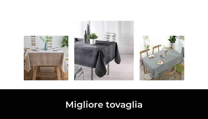 UMI by  Tovaglia in Tessuto Lino Antimacchia Protegge Il Tavolo dal Calore per Tavolo Rettangolare 130x220cm Taupe