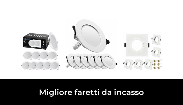 420 lm/6000 k/IP54 6 W set da 6 faretti da soffitto con connettore Faretto da incasso a LED piatto classe energetica A ++ 220-240 V 420 lm/6000 k/IP54 6 W set da 6 faretti da soffitto con connettore Faretto da incasso a LED piatto classe energetica A ++ 220-240 V