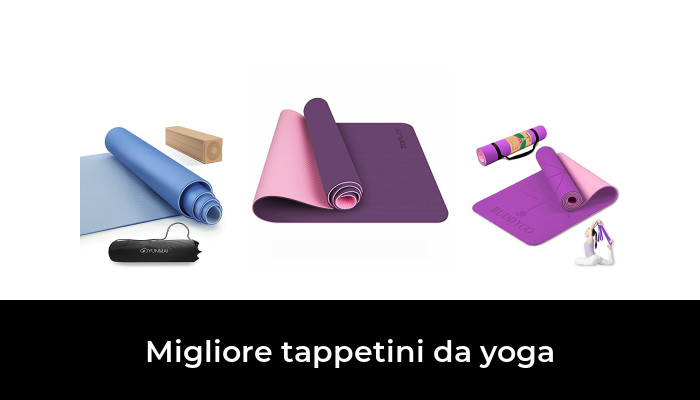 Confezione da 10 tappetini da yoga, 172 x 61 x 4 mm di spessore, per bambini e adulti, senza lattice, con texture antiscivolo, per yoga, pilates o