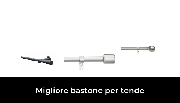 Metallo Effetto Acciaio Inossidabile a 1 Canna 76-369 cm INFLATION Bastoni per Tende estensibili con terminale Tondo Nero 76-221 cm