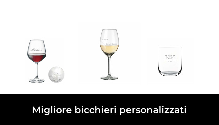 ideale per il vino rosso e bianco idea regalo di anniversario unico Maverton Calici da vino incisione personalizzata per la coppia set da 2 pezzi in vetro Cognome 350 ml 