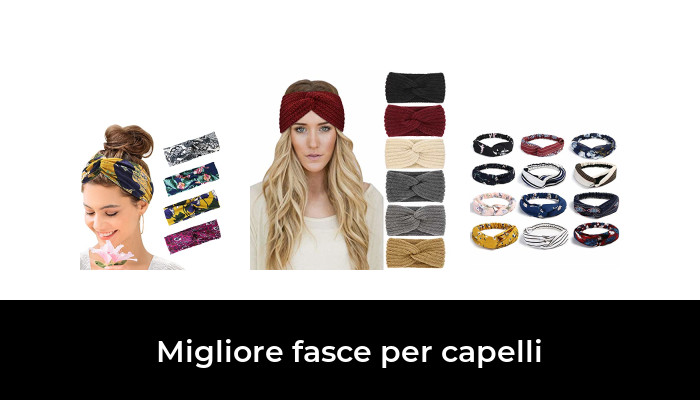 Fascia Per Capelli Retrò Con Fiocco 2 Pezzi | Accessori Capelli Donna Morbidi | Fascia Larga Nero E Rosso - 3