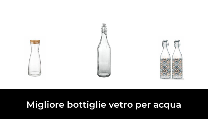 10 Bottiglie Di Vetro Da 1 Litro Con Tappo Ermetico - Per Acqua, Olio E Bevande, Lavabili In Lavastoviglie - Foto 8