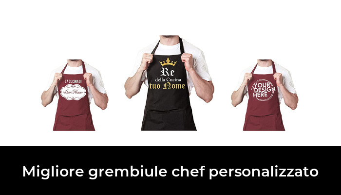 bar. grill barbecue LaMAGLIERIA Grembiule personalizzato uomo o donna tuo nome Il Re Della Pizza per chef pizzeria 