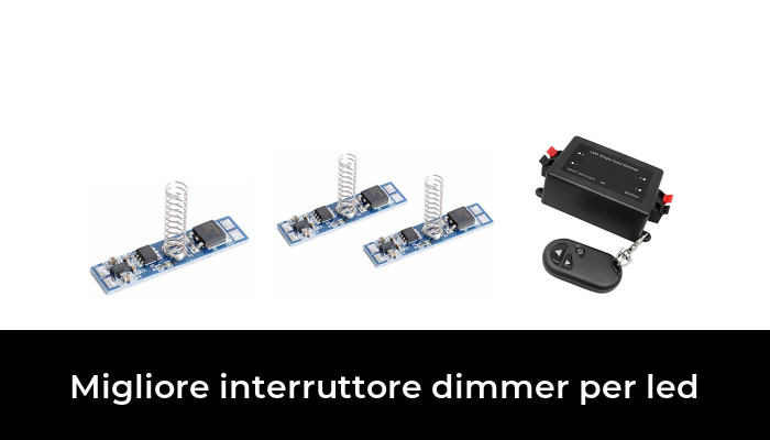 KYOTECH Dimmer Per LED 220V A Manopola, Variatore Di Luce Da Incasso 3-200W, Interruttore Dimmabile Silenzioso, Bianco