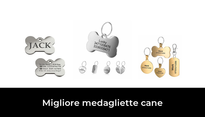 DDKY 4 Pezzi edaglietta per Cane Personalizzata, A Fora di Osso