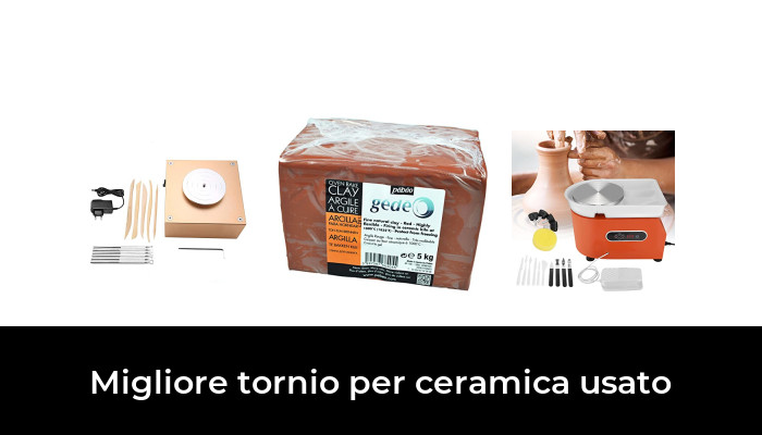 Tornio Per Ceramica Elettrico Con Velocità Regolabile Fino A 2000 Giri/min – Piastre 10 E 6,5 Cm, Vasca Rimovibile, Kit Per Principianti E Bambini
