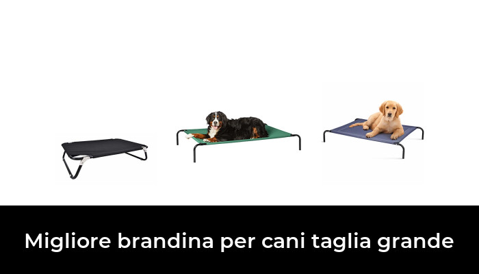 FAYDUDU Brandina Rialzata Per Cani Taglia Grande – Letto Rinfrescante, Interno/Esterno, 122x85 Cm, Con Telaio Metallico