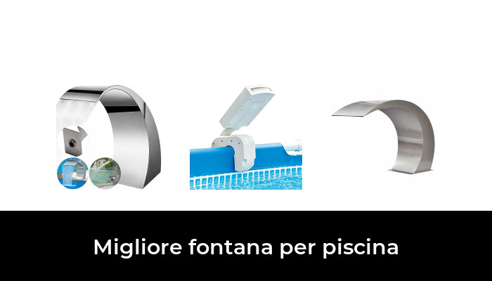 Fontana per piscina a doppio spruzzo, direzione e altezza della cascata regolabili, temperatura dell'acqua di raffreddamento 6-10 gradi per giardino, decorazione esterna (fluorescente