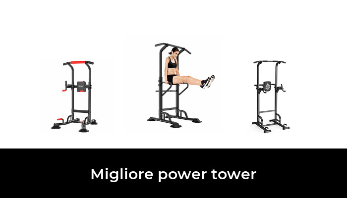 arteesol Power Tower Multifunzione Regolabile Dip Station Panca Romana per Flessioni 300KG Trazioni Fitness e Addominali