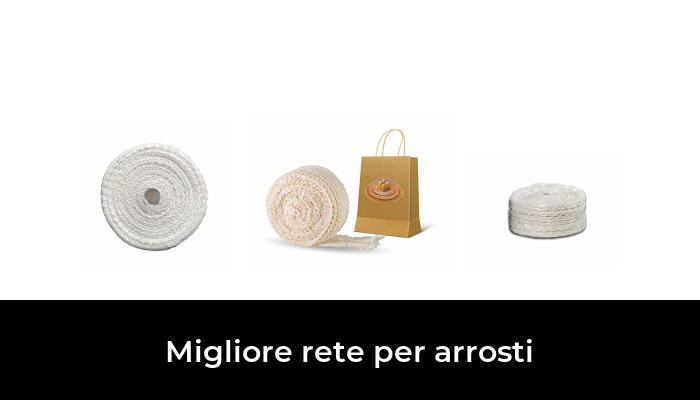 Rete Elastica Per Arrosti In Cotone E Lattice - 18 Quadri, Confezione Da 100 Metri - Certificata Alimentare, Made In Italy