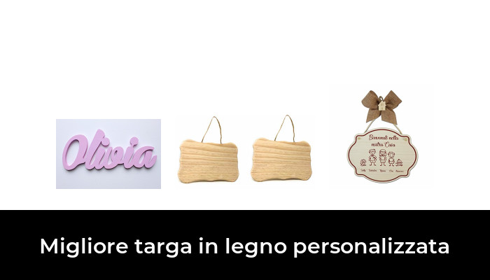CECE&COLE Targa In Legno Personalizzata Vintage 30x15 Cm – Con Scritta A Scelta – Perfetta Per Casa O Regalo