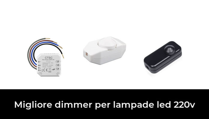 Dimmer Per Luci LED VIPMOON 220-240V A Manopola, 3-100W, Bianco, Regolatore D'Intensità A Cavo