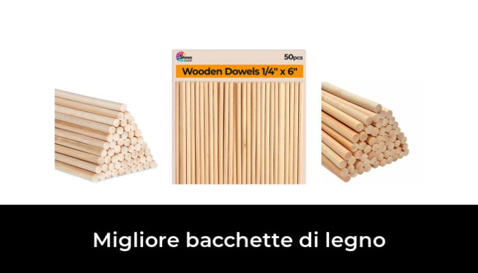 100 Bastoncini Di Legno Quadrati 30cm - Per Fai Da Te, Piante E Zucchero Filato