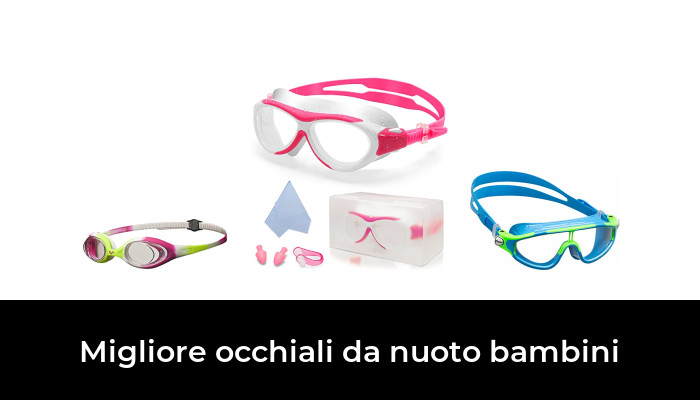 Occhialini Da Nuoto Per Bambini 4-12 Anni – Rosa – Anti UV, Antiappannamento, Morbido Silicone – Regolazione Facile
