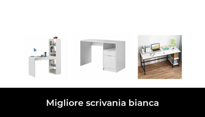 JOISCOPE Scrivania, Scrivania per Computer, Tavolo da Lavoro, Scrivania da Gioco con Gancio per Cuffie, 2 Ripiani, 120 x 60 cm, Tavolo Bianco