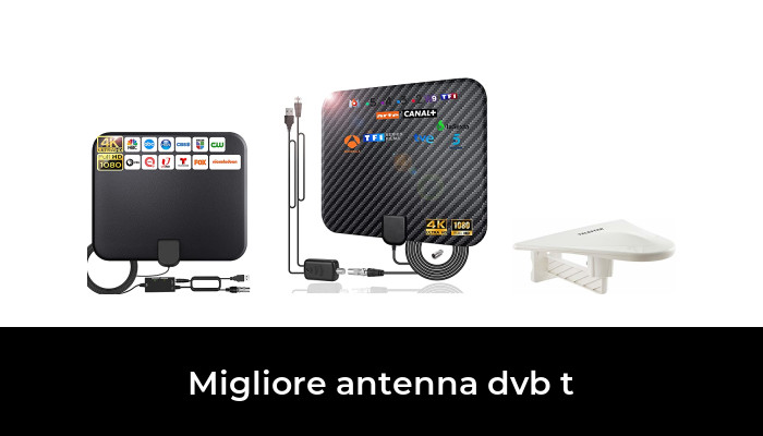 Antenna TV Interna 36dBi Con Amplificatore – Ricezione Fino A 200 Km Per DVB-T/T2 E 4K