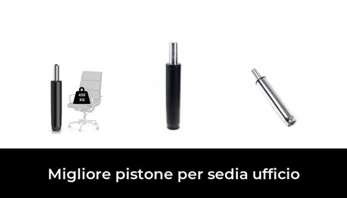 Pistone A Gas Per Sedia Ufficio E Gaming - Ricambio Universale Con Portata 204Kg (450Lbs) - Altezza Regolabile 30-45cm - Cilindro Nero Acciaio - 2