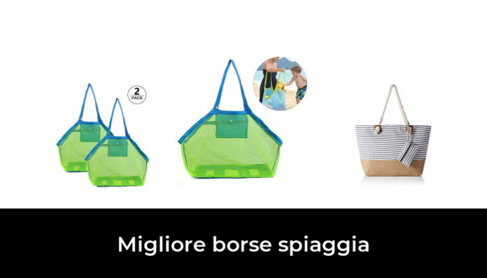 JOYFISCO Borsa A Rete Per Spiaggia 2 Pezzi | Grande Borsa Porta Giocattoli Sabbia, Capiente E Pieghevole Per Accessori Mare