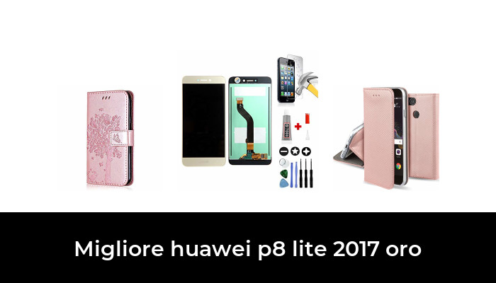 EbestStar Cover Per Huawei P8 Lite (2017) – Custodia TPU Morbida Effetto Carbonio + Vetro Temperato 9H, Nero