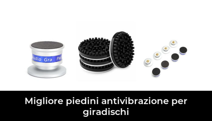 4 Piedini Di Isolamento Antivibrazione Per Giradischi E Altoparlanti | Punte In Lega Di Alluminio Con Gomma Antiscivolo