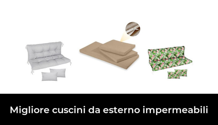 Copricuscini Da Esterno Impermeabili BLLMTEAR - 2 Pezzi 65x65 Cm, Con Cerniera, Antimacchia E Antigraffio - Per Divani E Sedie Da Giardino