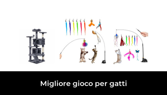 Gioco Per Gatti JOPHEK Con Ventosa - Piume, Campana, Uccellino, Modalit&agrave; Manuale/Automatica, 12 Pezzi